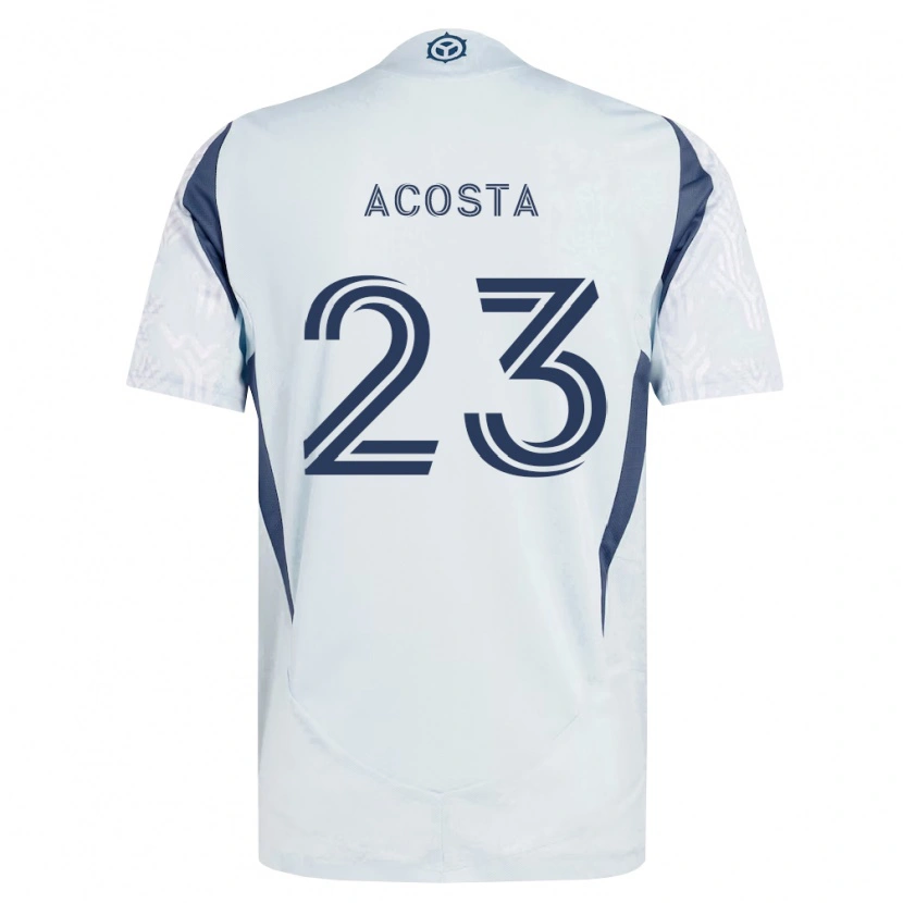 Danxen Barn Kellyn Acosta #23 Blågrå Vit Bortatröja Matchtröjor 2026/27 Tröjor T-Tröja