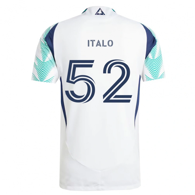 Danxen Barn Ítalo #52 Vit Marinblå Ljusgrön Bortatröja Matchtröjor 2026/27 Tröjor T-Tröja