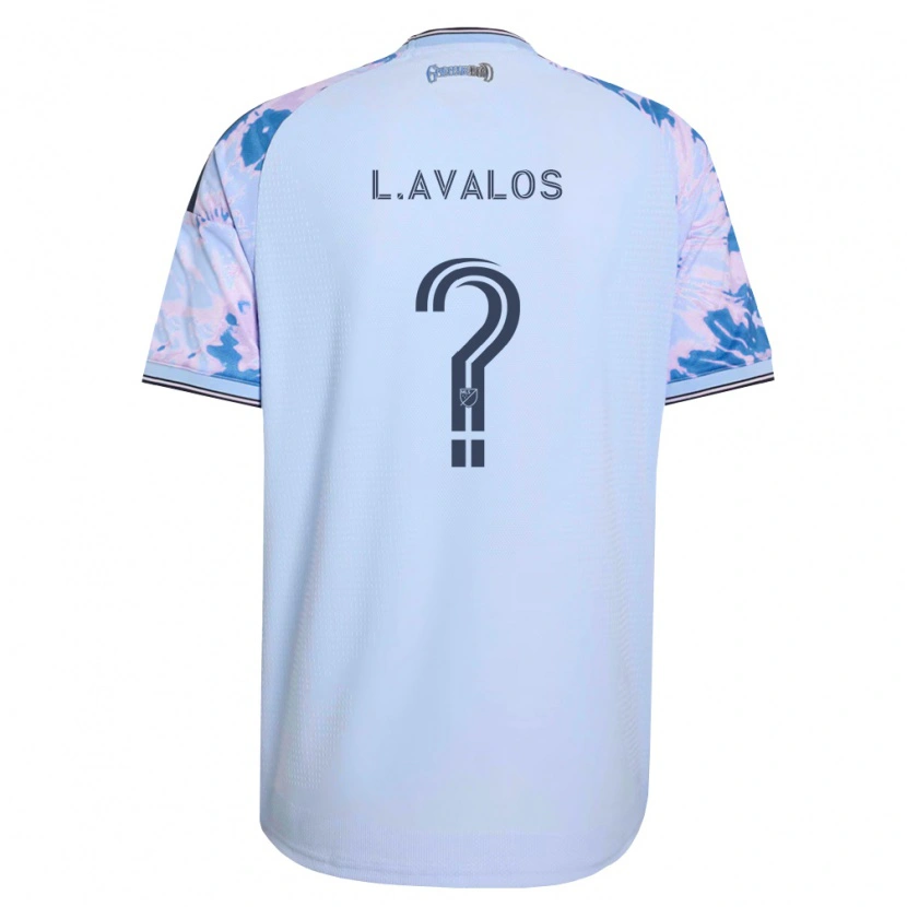 Danxen Barn Lorenzo Avalos #0 Kungligt Blå Vit Svart Bortatröja Matchtröjor 2026/27 Tröjor T-Tröja