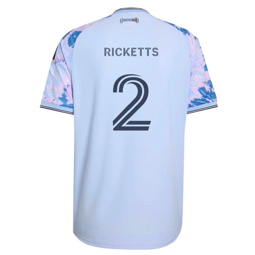 Danxen Barn Jamar Ricketts #2 Kungligt Blå Vit Svart Bortatröja Matchtröjor 2026/27 Tröjor T-Tröja