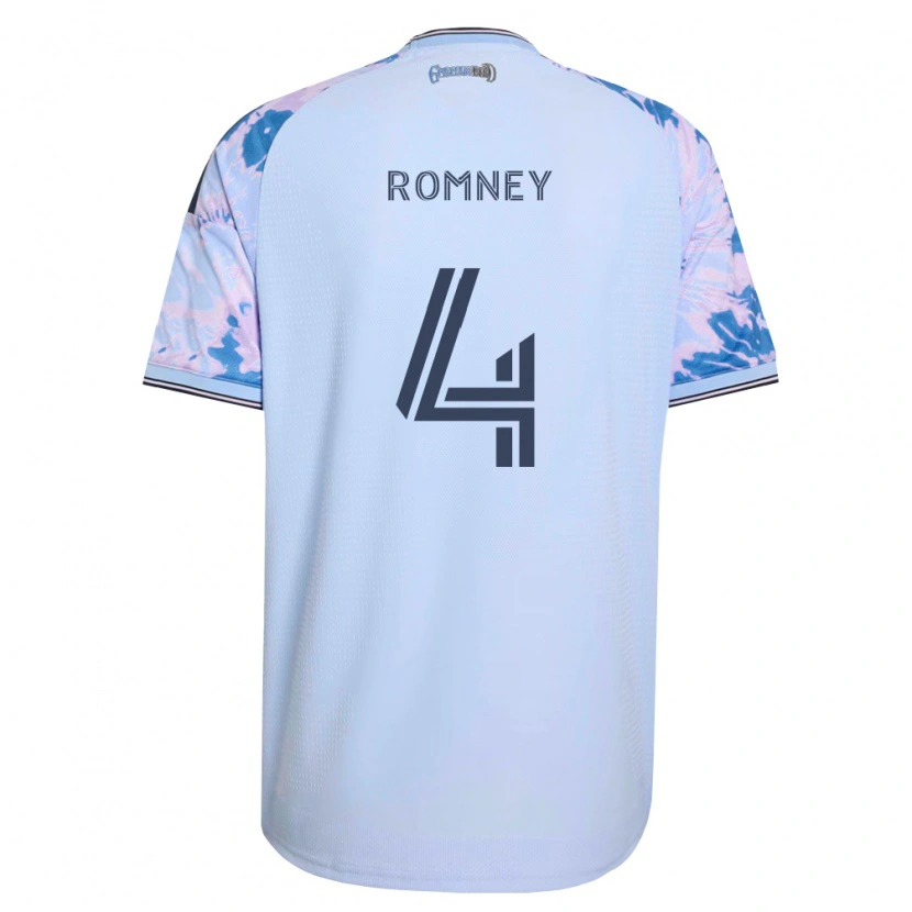 Danxen Barn Dave Romney #4 Kungligt Blå Vit Svart Bortatröja Matchtröjor 2026/27 Tröjor T-Tröja