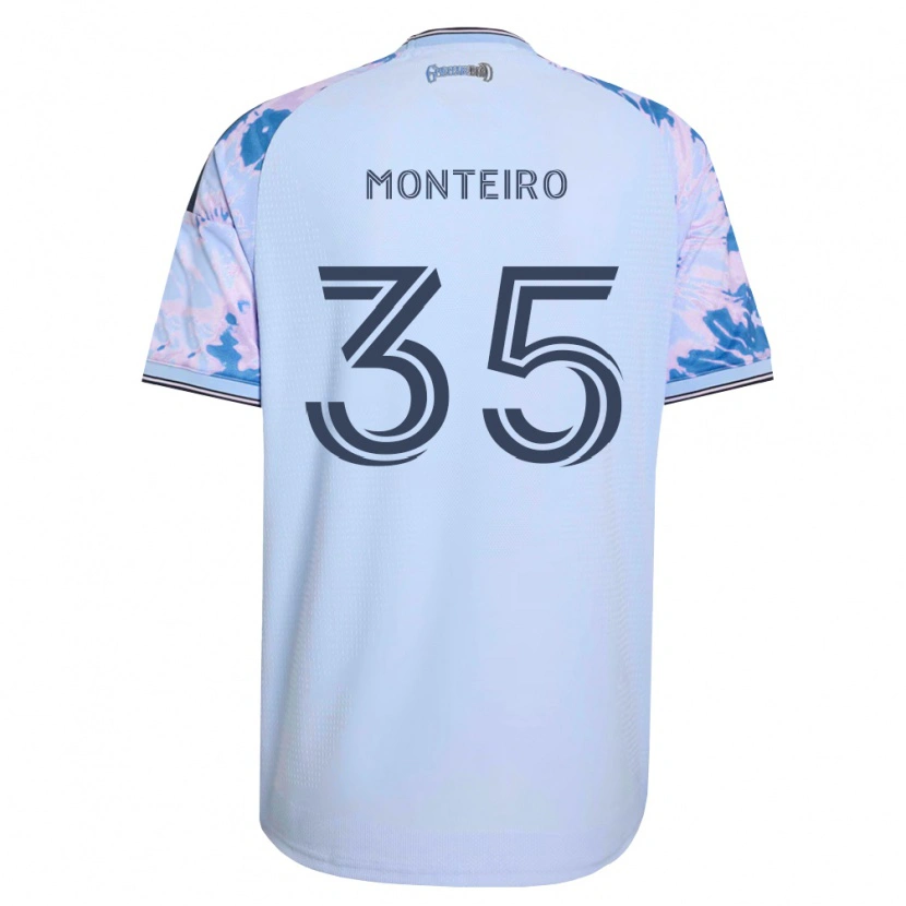 Danxen Barn Jamiro Monteiro #35 Kungligt Blå Vit Svart Bortatröja Matchtröjor 2026/27 Tröjor T-Tröja