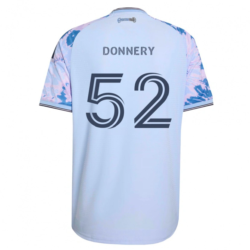 Danxen Barn Julian Donnery #52 Kungligt Blå Vit Svart Bortatröja Matchtröjor 2026/27 Tröjor T-Tröja