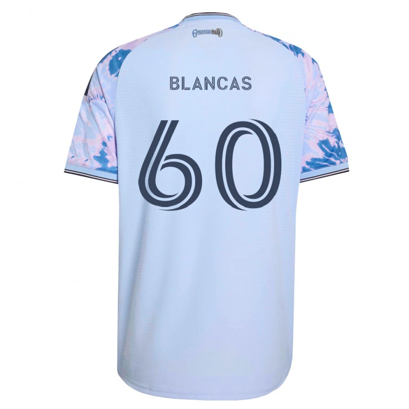 Danxen Barn Eduardo Blancas #60 Kungligt Blå Vit Svart Bortatröja Matchtröjor 2026/27 Tröjor T-Tröja