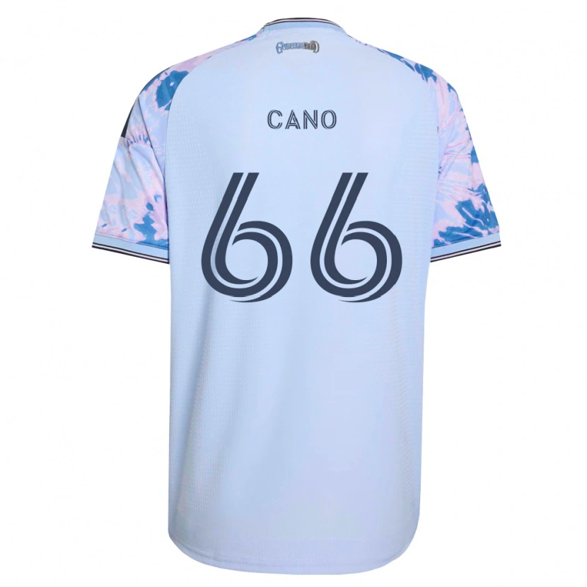 Danxen Barn Alejandro Cano #66 Kungligt Blå Vit Svart Bortatröja Matchtröjor 2026/27 Tröjor T-Tröja