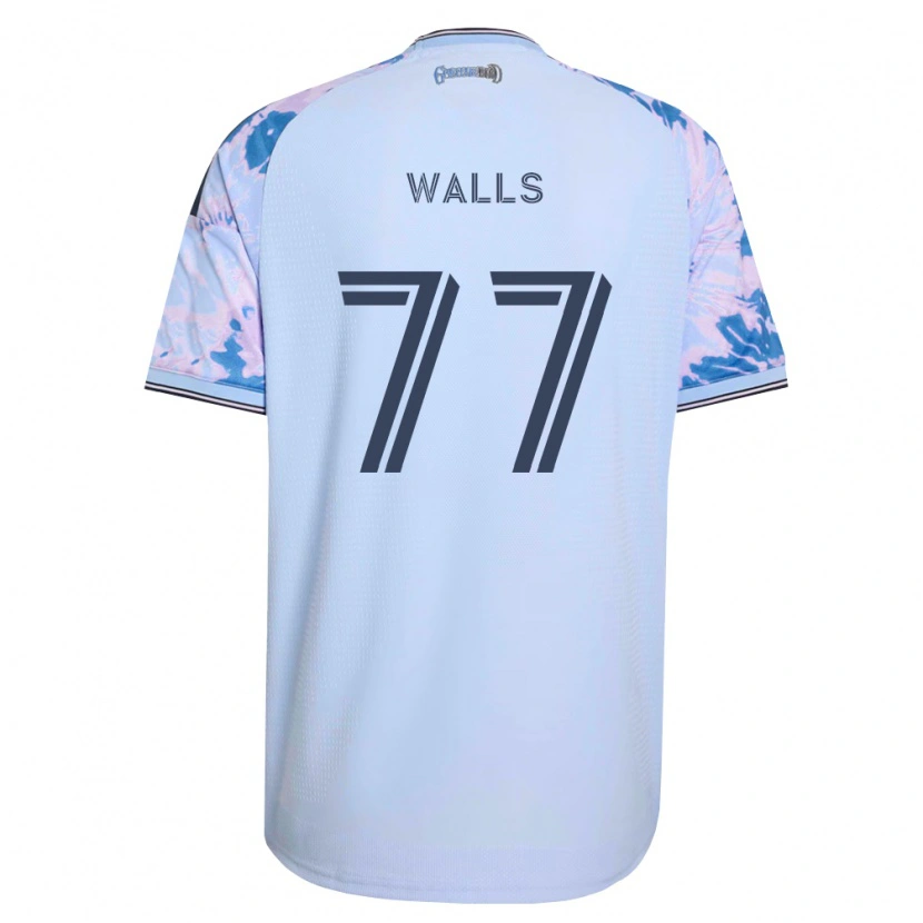 Danxen Barn Casey Walls #77 Kungligt Blå Vit Svart Bortatröja Matchtröjor 2026/27 Tröjor T-Tröja