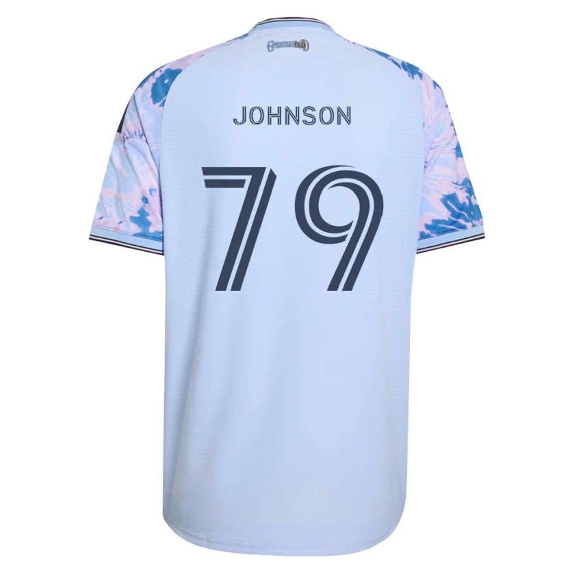 Danxen Barn Darius Johnson #79 Kungligt Blå Vit Svart Bortatröja Matchtröjor 2026/27 Tröjor T-Tröja