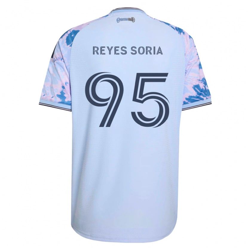 Danxen Barn Randhu Reyes Soria #95 Kungligt Blå Vit Svart Bortatröja Matchtröjor 2026/27 Tröjor T-Tröja