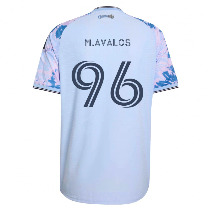 Danxen Barn Marcelo Ávalos #96 Kungligt Blå Vit Svart Bortatröja Matchtröjor 2026/27 Tröjor T-Tröja