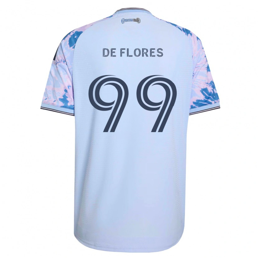 Danxen Barn Shane De Flores #99 Kungligt Blå Vit Svart Bortatröja Matchtröjor 2026/27 Tröjor T-Tröja