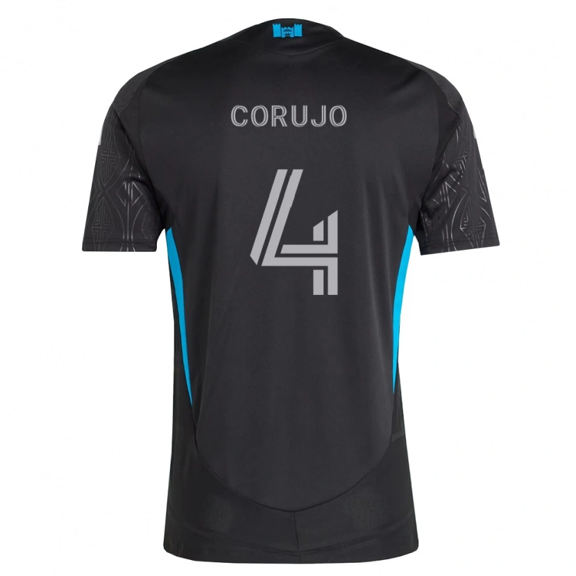 Danxen Barn Guzmán Corujo #4 Svart Vit Himmelsblå Bortatröja Matchtröjor 2026/27 Tröjor T-Tröja