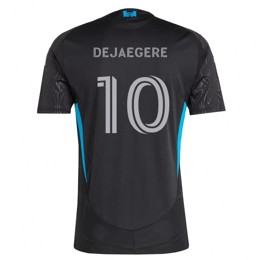 Danxen Barn Brecht Dejaegere #10 Svart Vit Himmelsblå Bortatröja Matchtröjor 2026/27 Tröjor T-Tröja