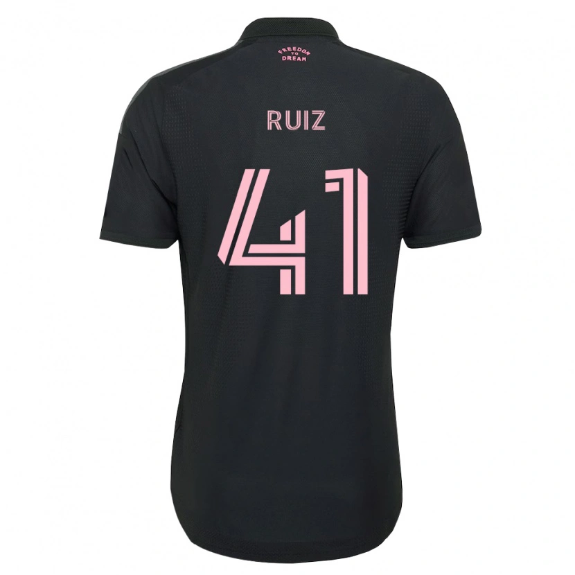 Danxen Barn David Ruíz #41 Rosa Svart Vit Bortatröja Matchtröjor 2026/27 Tröjor T-Tröja