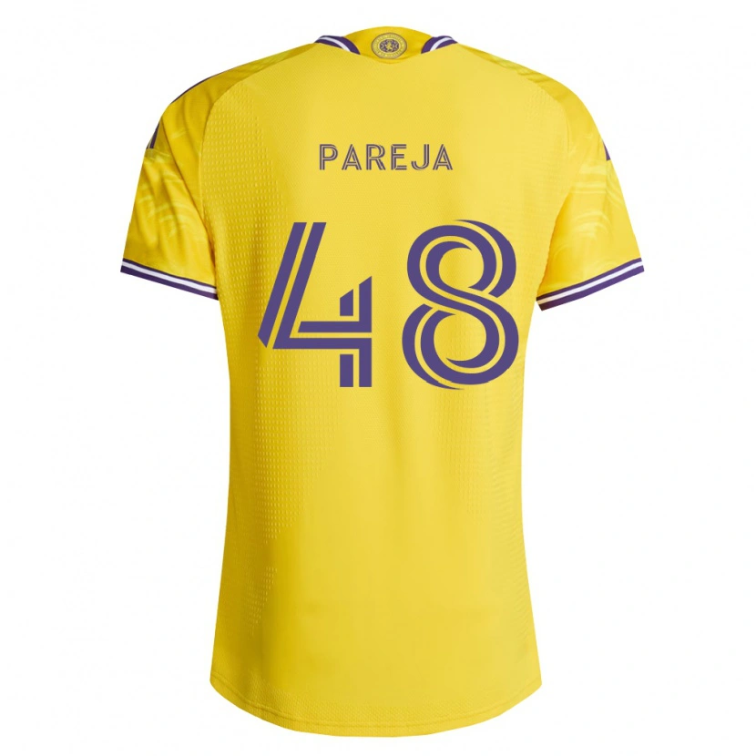 Danxen Barn Diego Pareja #48 Gul Lila Bortatröja Matchtröjor 2026/27 Tröjor T-Tröja