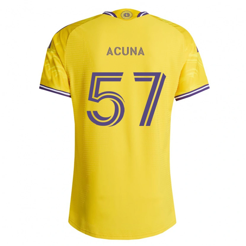 Danxen Barn Cristofer Acuña #57 Gul Lila Bortatröja Matchtröjor 2026/27 Tröjor T-Tröja