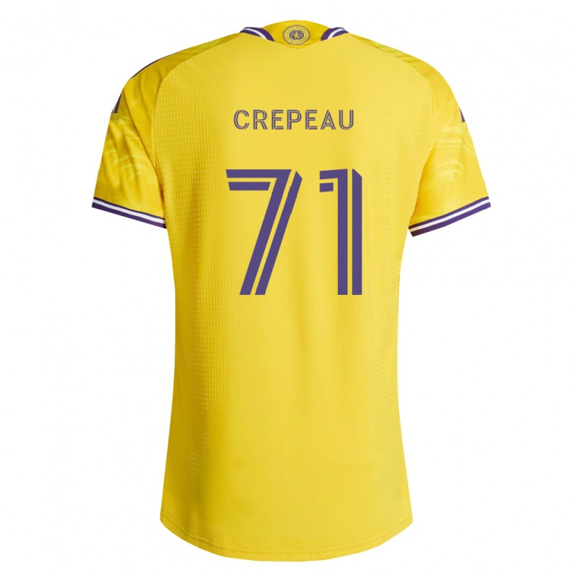 Danxen Barn Maxime Crépeau #71 Gul Lila Bortatröja Matchtröjor 2026/27 Tröjor T-Tröja