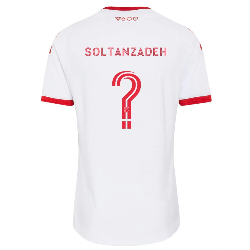 Danxen Barn Shayan Soltanzadeh #0 Vit Röd Svart Bortatröja Matchtröjor 2026/27 Tröjor T-Tröja