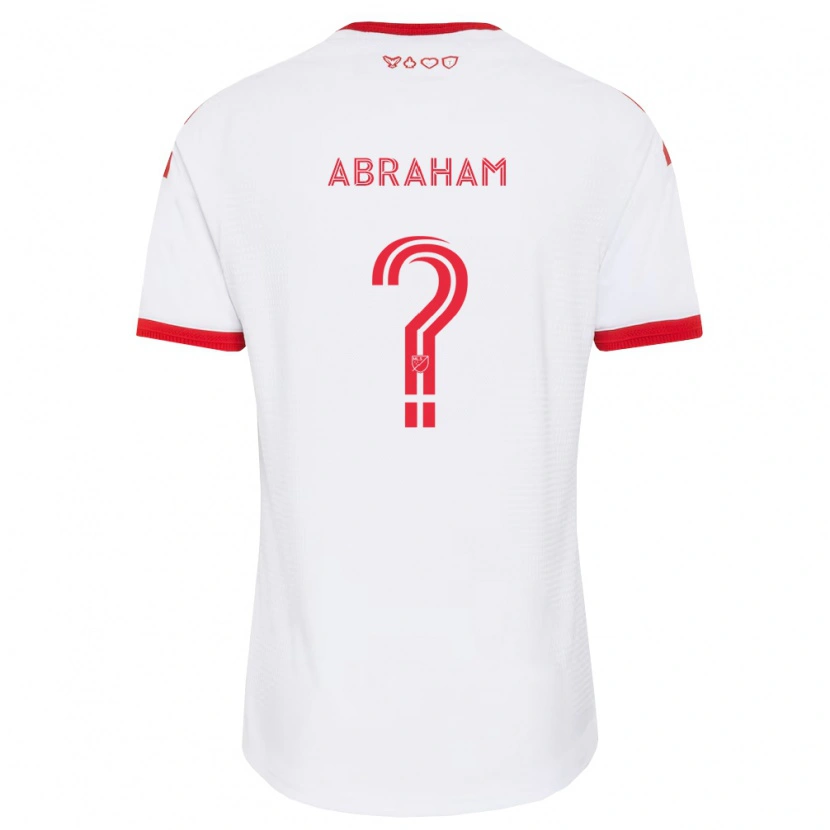 Danxen Barn Nathaniel Abraham #0 Vit Röd Svart Bortatröja Matchtröjor 2026/27 Tröjor T-Tröja