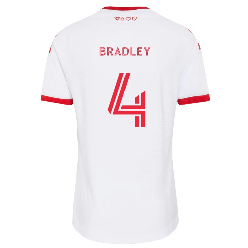 Danxen Barn Michael Bradley #4 Vit Röd Svart Bortatröja Matchtröjor 2026/27 Tröjor T-Tröja