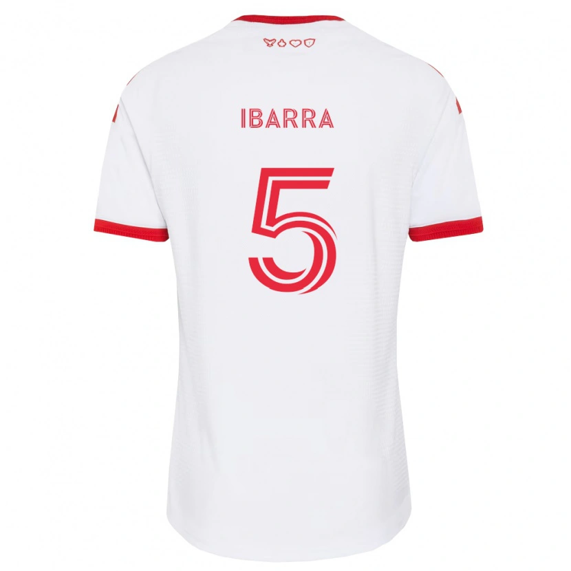 Danxen Barn Franco Ibarra #5 Vit Röd Svart Bortatröja Matchtröjor 2026/27 Tröjor T-Tröja