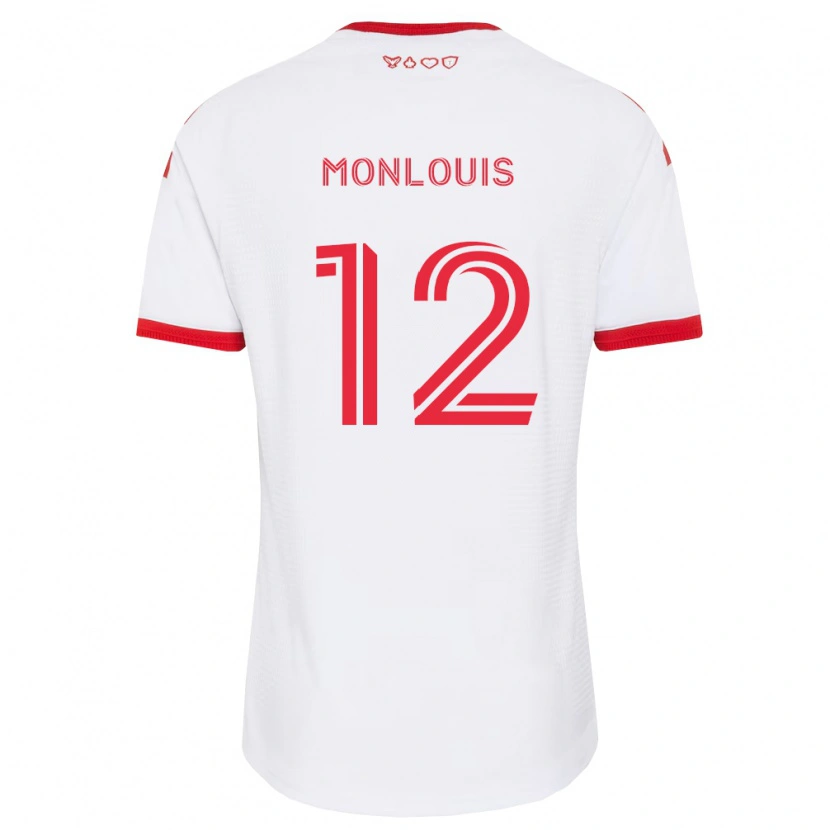 Danxen Barn Zane Monlouis #12 Vit Röd Svart Bortatröja Matchtröjor 2026/27 Tröjor T-Tröja