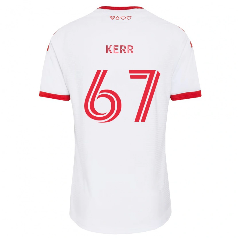 Danxen Barn Kervon Kerr #67 Vit Röd Svart Bortatröja Matchtröjor 2026/27 Tröjor T-Tröja
