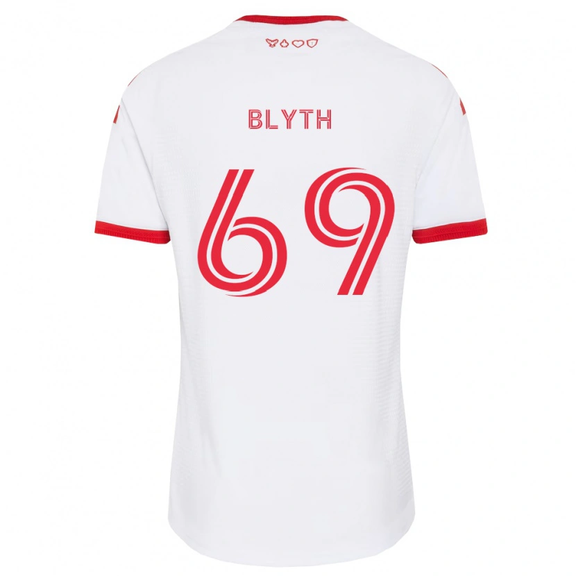 Danxen Barn Tristan Blyth #69 Vit Röd Svart Bortatröja Matchtröjor 2026/27 Tröjor T-Tröja