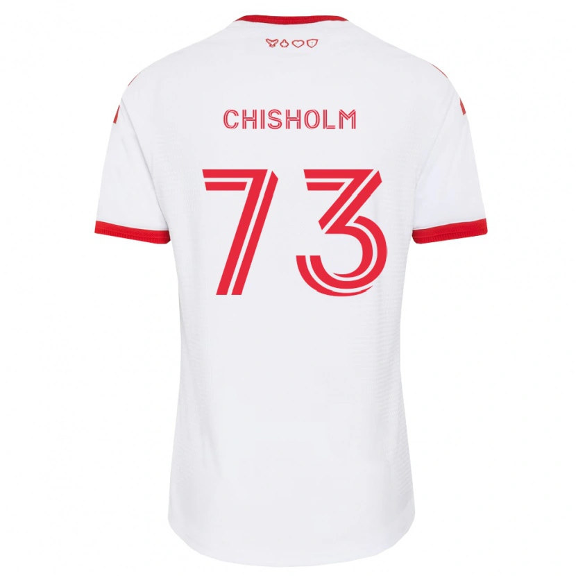 Danxen Barn Micah Chisholm #73 Vit Röd Svart Bortatröja Matchtröjor 2026/27 Tröjor T-Tröja
