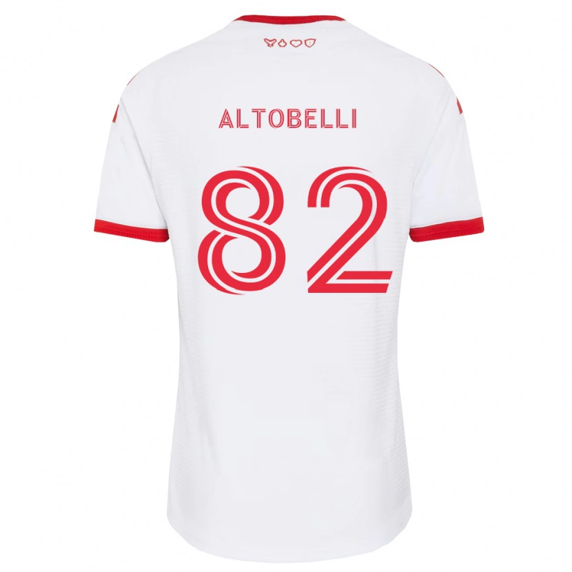 Danxen Barn Julian Altobelli #82 Vit Röd Svart Bortatröja Matchtröjor 2026/27 Tröjor T-Tröja