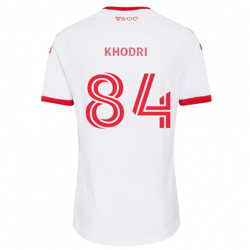 Danxen Barn Elias Khodri #84 Vit Röd Svart Bortatröja Matchtröjor 2026/27 Tröjor T-Tröja