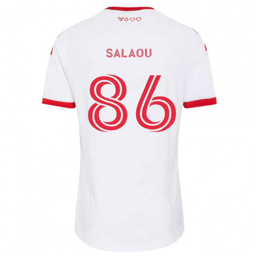 Danxen Barn Abundance Salaou #86 Vit Röd Svart Bortatröja Matchtröjor 2026/27 Tröjor T-Tröja