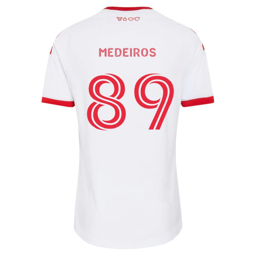 Danxen Barn Matthew Medeiros #89 Vit Röd Svart Bortatröja Matchtröjor 2026/27 Tröjor T-Tröja