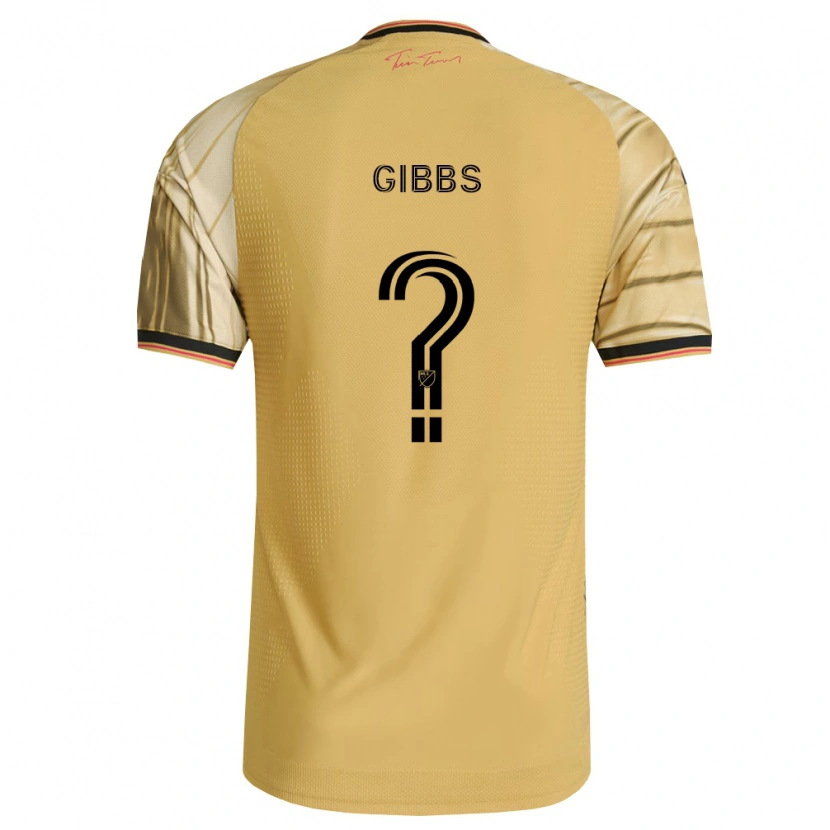 Danxen Barn Ryley Gibbs #0 Brun Gul Svart Bortatröja Matchtröjor 2026/27 Tröjor T-Tröja