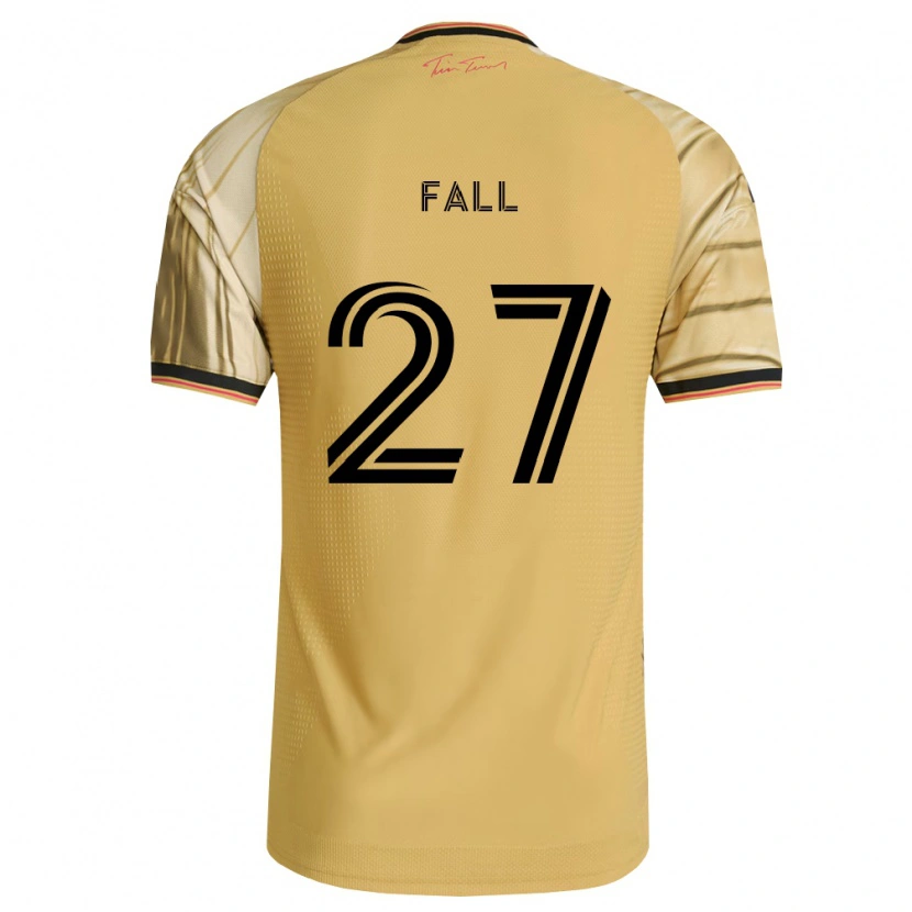 Danxen Barn Fallou Fall #27 Brun Gul Svart Bortatröja Matchtröjor 2026/27 Tröjor T-Tröja
