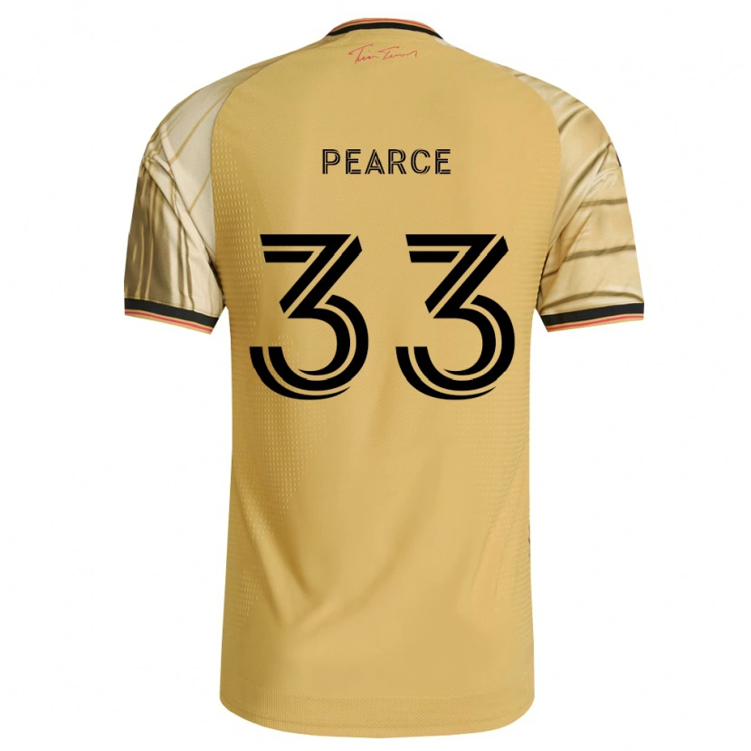 Danxen Barn Tyson Pearce #33 Brun Gul Svart Bortatröja Matchtröjor 2026/27 Tröjor T-Tröja