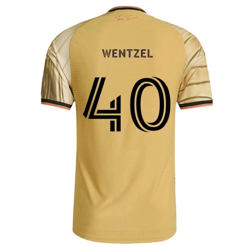 Danxen Barn Michael Wentzel #40 Brun Gul Svart Bortatröja Matchtröjor 2026/27 Tröjor T-Tröja
