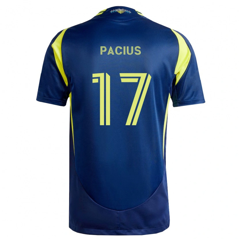 Danxen Barn Woobens Pacius #17 Gul Marinblå Bortatröja Matchtröjor 2026/27 Tröjor T-Tröja