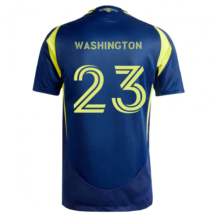 Danxen Barn Taylor Washington #23 Gul Marinblå Bortatröja Matchtröjor 2026/27 Tröjor T-Tröja