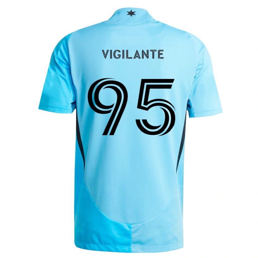 Danxen Barn Sam Vigilante #95 Ljusblå Svart Bortatröja Matchtröjor 2026/27 Tröjor T-Tröja