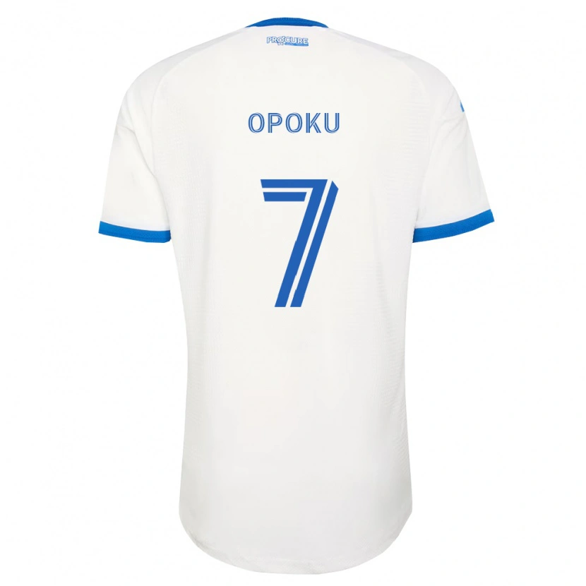 Danxen Barn Kwadwo Opoku #7 Himmelsblå Vit Bortatröja Matchtröjor 2026/27 Tröjor T-Tröja