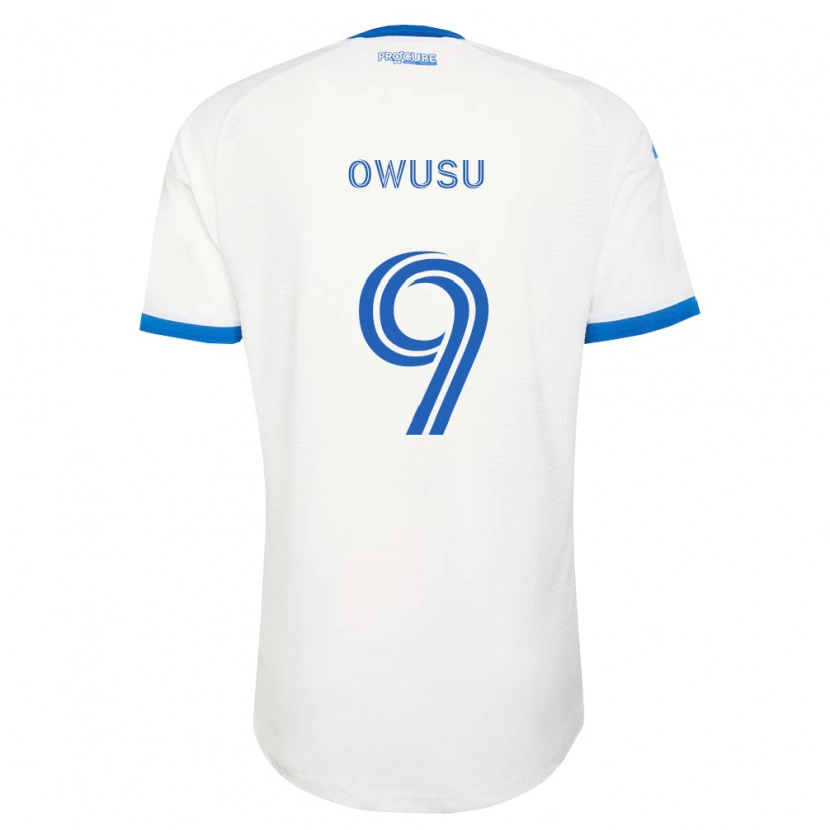 Danxen Barn Prince Owusu #9 Himmelsblå Vit Bortatröja Matchtröjor 2026/27 Tröjor T-Tröja