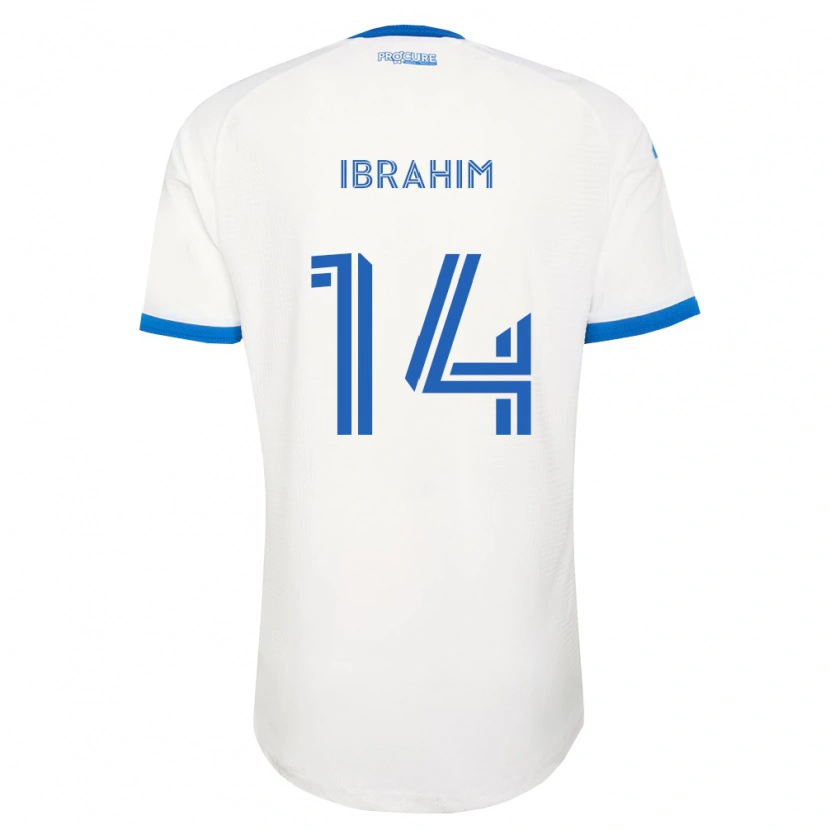Danxen Barn Sunusi Ibrahim #14 Himmelsblå Vit Bortatröja Matchtröjor 2026/27 Tröjor T-Tröja