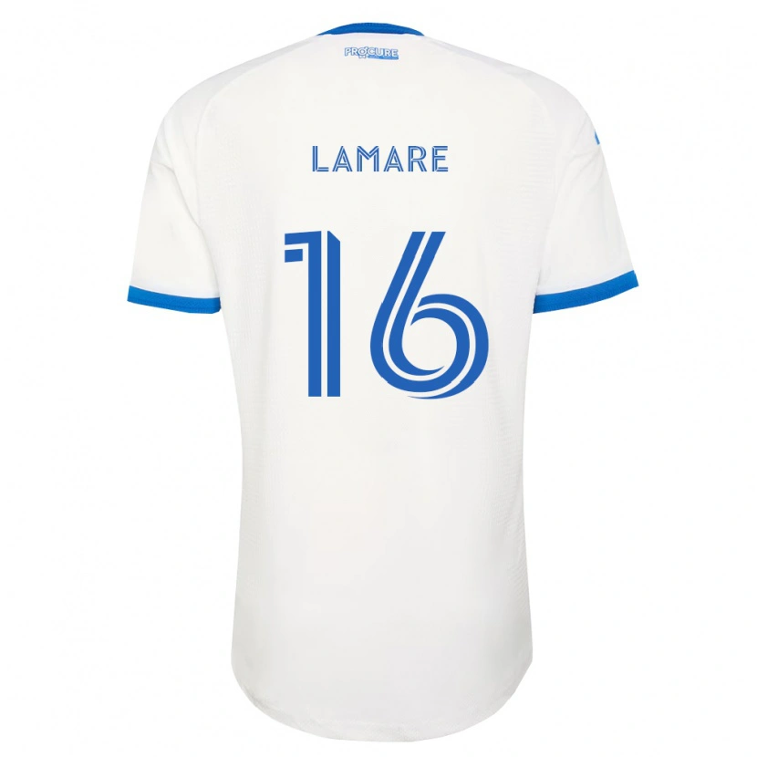 Danxen Barn Samuel Lamare #16 Himmelsblå Vit Bortatröja Matchtröjor 2026/27 Tröjor T-Tröja