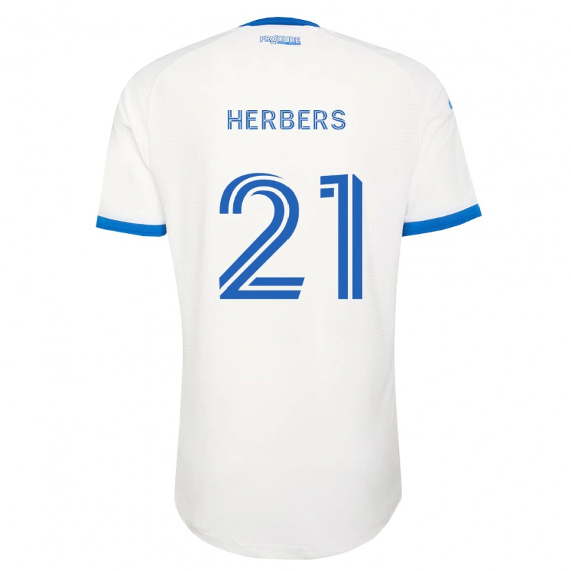 Danxen Barn Fabian Herbers #21 Himmelsblå Vit Bortatröja Matchtröjor 2026/27 Tröjor T-Tröja