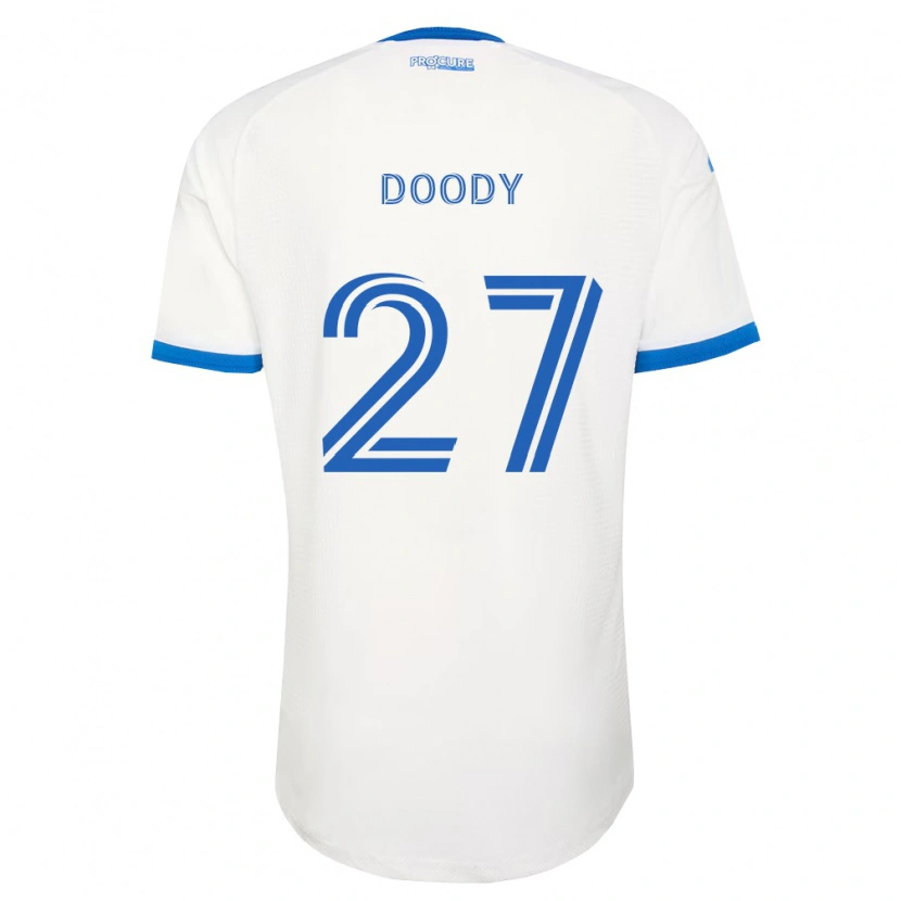 Danxen Barn Grayson Doody #27 Himmelsblå Vit Bortatröja Matchtröjor 2026/27 Tröjor T-Tröja