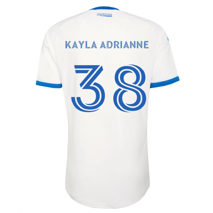 Danxen Barn Kamdem Kayla Adrianne #38 Himmelsblå Vit Bortatröja Matchtröjor 2026/27 Tröjor T-Tröja