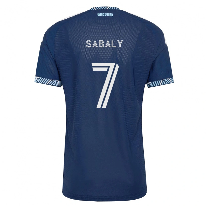 Danxen Barn Cheikh Sabaly #7 Mörkblå Vit Bortatröja Matchtröjor 2026/27 Tröjor T-Tröja