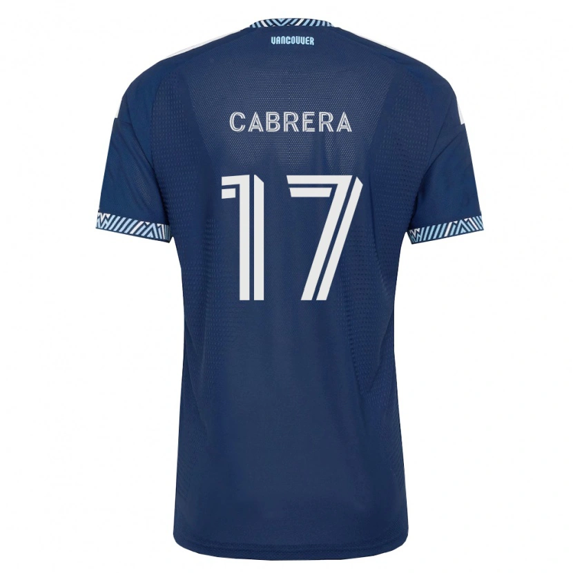 Danxen Barn Kenji Cabrera #17 Mörkblå Vit Bortatröja Matchtröjor 2026/27 Tröjor T-Tröja