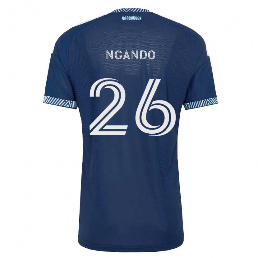 Danxen Barn J.c. Ngando #26 Mörkblå Vit Bortatröja Matchtröjor 2026/27 Tröjor T-Tröja