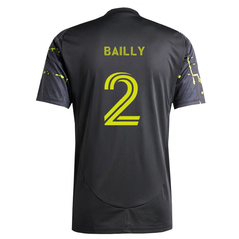 Danxen Barn Eric Bailly #2 Fluorescerande Gul Svart Bortatröja Matchtröjor 2026/27 Tröjor T-Tröja